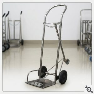 Xe đẩy bình oxy 40 lít inox tốt