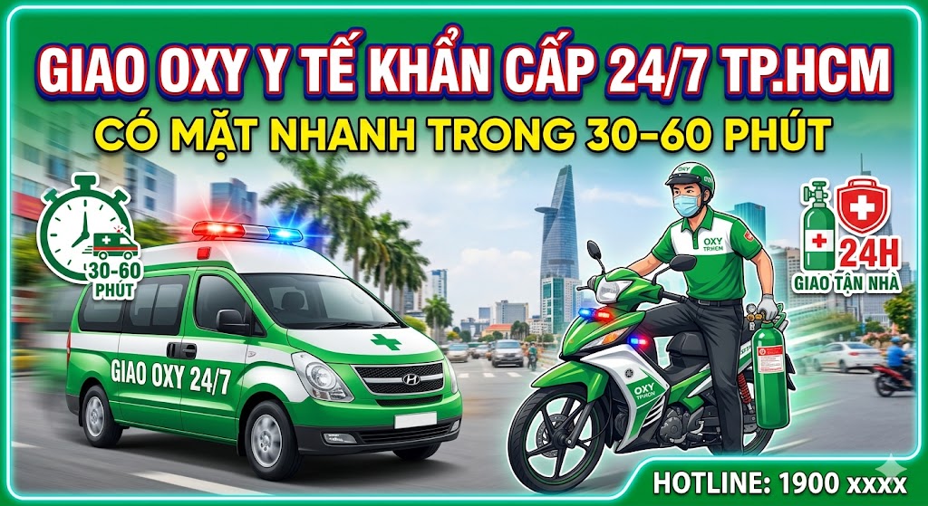 Giao bình oxy y tế tận nơi