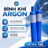 Bình khí argon 14 lít mới 100%